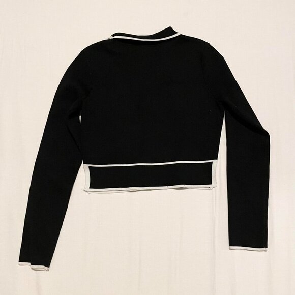 Grey Lab Faux Button Sweater Pullover Womens Small Long Sleeve Top - Picture 13 of 16